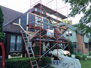 Rotted Wood Stucco Project During 2